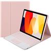 STRADO Custodia con tastiera Bluetooth per Redmi Pad SE (rosa)