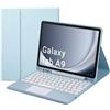 STRADO Custodia con tastiera Bluetooth e touchpad per Samsung Galaxy Tab A9 8.7 CFX110 (Blu)