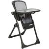 Joie Mimzy Recline Seggiolone Pappa Regolabile e Reclinabile - dai 6 mesi ai 3 anni circa - ABC Choarcoal