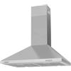 Corbero Corberó KURAMATHI760X Cappa Decorativa Piramide Inox, 70 cm, Portata 621,71 m3/h, 165 W, 3 velocità, 2 filtri in alluminio, filtro carbonio, efficienza energetica A