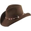 SCIPPIS Smokey Ranger Cappello Scippis cappello feltro di lana cappello in lana L/58-59 - marrone