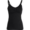 Zerodis Camicia da maternità Donna Slim Fit con Reggiseno Integrato per Allattamento | Camicetta Premaman Elegante per Gravidanza e Allattamento (L, Nero)