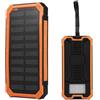 Ejoyous Solar Power Bank, 20000 MAh Portatile 2 Uscite Porte USB Ricarica Rapida Solare, Wireless Power Bank Ricarica Rapida Caricabatterie per Cellulare con Torcia per Campeggio, Escursionismo,(arancia)