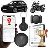 Hcyirfy GPS Tracker,Localizzatore GPS Auto Per Nascosto,Senza abbonamento,Magnetico GPS Per Auto,Tracker Android e iOS Supporta i Sistemi,GPS localizzatore Per Veicoli/Chiave/Bagagli/Moto(Nero)