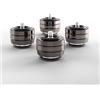 IsoAcoustics Gaia III Neo in Dark Chrome - Piedini isolanti per altoparlanti e subwoofer, 70 lbs / 32 kg o meno, set da 4