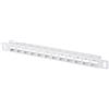 GeeekPi Pannello patch Keystone a 12 porte vuote, 0,5U CAT5/CAT5e/CAT6/CAT6a, pannello patch di rete per DeskPi RackMate T1/T0/T2 e rack server/armadio di rete da 10 pollici (bianco)