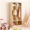 VEVOR Armadietto Aperto Porta Cappotti per Bambini 2 Scomparti Verticali, Armadio Porta Cappotti Scarpe per Spazio Asilo Nido Scuola Materna Camerette per Bambini, Scomparti Superiori Piccoli