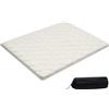 VEVOR Materasso Futon Giapponese da 2032 x 1524 x 63,5 mm, Tatami Pieghevole Queen Size, con Borsa Portaoggetti e Accessori di Montaggio, Materassino a 9 Strati per Meditazione Yoga, Bianco