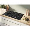 Bosch PRS9A6H40 ***PRONTA CONSEGNA*** Piano cottura incasso, 90cm. Vetro nero. 5 fuochi gas. Wi-fi Home Connect. Serie 8