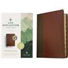 Tyndale New Liv Holy Bible: New Living Translation, Brown/Mahogany (Finta pelle)