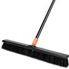 TreeLen Scopa a spinta da 61 cm per esterni, resistente, con manico lungo, setole rigide, per patio, cortile, garage, terrazza, vialetto, pulizia pavimenti in cemento