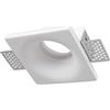 B·LED BARCELONA LED BARCELONA LED Downlight quadrato in gesso GU10 da incasso trimless bianco verniciabile, faretto soffitto senza cornice, portalampada GU10, illuminazione invisibile, design classico