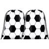 BTACGWP Sacca Sportiva 2 Pezzi 25x30cm con Coulisse Ergonomiche, Fondo Antiacqua, Ideale per Calcio e Palestra - Isola Abiti Sudati e Riduce il Disordine