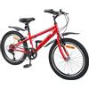 HGKMBRY Bicicletta da 20 pollici, 6 marce, rosso