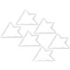 Riuulity Foglio Magical Rack per Stecche da Biliardo, Accessorio di qualità per Il Posizionamento Rapido delle Biglie, Ideale per Tavoli da Biliardo, Bianco, 6 Pezzi