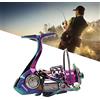 Picysa Mulinello da Pesca Spinning Interamente in Metallo 10+1BB Acqua Salata Acqua Dolce (SK4000)