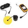 AKLOSIPY Ecoscandaglio Portatile per Pesci, Display LCD, Ecoscandaglio Portatile, Frequenza Sonar da 200 Khz, per Barche per Kayak Lanciabile, con Trasduttore Cablato, per la Pesca in Acqua Dolce e