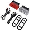 Gonetre Set di Luci Magnetiche per Bici, Fanale Posteriore Ricaricabile per Bicicletta Impermeabile IP44 con Batteria da 300 MAh per Pendolarismo in Montagna, Guida Notturna