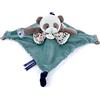 DOUDOU ET COMPAGNIE - Doudou Piatto - 30 cm - Collezione Panda Verde - Verde e Panda - Burattino da dito integrato - Idea regalo per la nascita per ragazze e ragazzi - Peluche per il risveglio del