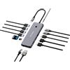 Verbatim Hub versatile Verbatim CMH-14 Usb-C Pro Multiport 14 porte Grigio argento [32154]