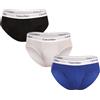 CALVIN KLEIN CONFEZIONE 3 SLIP UOMO NB2379A CALVIN KLEIN GREY BLU BLACK