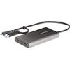 StarTech Adattatore USB-C e USB-A a 2x HDMI 4K 60Hz, 100W PD, DisplayLink