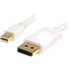 StarTech MDP2DPMM2MW Cavo Adattatore Mini DisplayPort a DisplayPort 2 m, Maschio - Maschio, Bianco