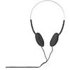 NEDIS Cuffie On-Ear con bassi profondi, sottili e leggere, per corsa, con cavo da 3,5 mm, per smartphone, MP3, colore: nero