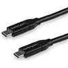 StarTech Cavo USB-C a USB-C 3m, Ricarica 100W PD, USB 2.0, Nero (USB2C5C3M)