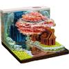 SODIAL Calendario Settimanale 2025 3D Tear Away Art con Luce LED, Calendario Rip A6402