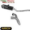 Arrow Scarico Completo Suzuki DR-Z4SM 25 Arrow Moto Terminale Explorer Alluminio Nero