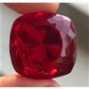 Naturale 80 KT Messicano Rosso Fuoco Opale Certificato Cuscino Taglio Traslucido
