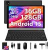 PIXGOOD Tablet 10 pollici 4G lte e 5G WiFi Android 15.0 Octa Core 2.0GHz 36GB