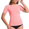 MEETWEE Camicie da Donna T-Shirt a Maniche Corte Atletico Casual Top Quick Dry UPF 50+, Protezione dai Raggi UV Corsa Nuoto Surf Allenamento Yoga Sun Tee Shirt, Rashguards