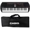 Casio SA-81 Mini Tastiera a 44 tasti, Nera/Grigio Chiaro + Bag Trasporto Nera