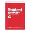 BRUNNEN Quaderno per studenti, con spirale superiore, A4, rigatura 28, 80 fogli, rosso