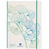 Herlitz 50033676 - Quaderno flessibile A5, 40 fogli a pois, motivo: Greenline Ginkgo