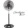 Zephir VENTILATORE INDUSTRIALE ZEPHIR ZRT45CM 3 PALE IN METALLO 45 CM 60 W CROMO NERO
