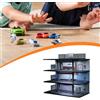 Modellino Auto Box Vetrina Espositiva Parcheggio Diorama Garage Organizer