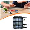 Modellino Auto Box Vetrina Espositiva Parcheggio Diorama Garage Organizer