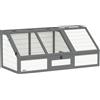 PawHut Box per Tartarughe da Esterno, Design Senza Fondo, Facile da Aprire, Bianco | Aosom Italy