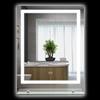 kleankin Specchio rettangolare da parete con luci LED per bagno 80 x 60 cm