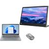 Lenovo IdeaPad Slim 3 15 + L15 FHD Mobile Monitor & Bluetooth Silent Mouse AMD Ryzen 5 40 Processor 2,8 GHz - 4,3 GHz, Nessun sistema operativo, 512 GB SSD M.2 2242 PCIe QLC - IPVISIT2