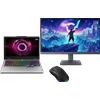 Lenovo LOQ 15 + LOQ 27Q 10 Monitor & Legion M220 RGB Mouse Processore AMD Ryzen 7 250 3,3 GHz fino a 5,1 GHz, Nessun sistema operativo, 512 GB SSD M.2 2242 PCIe Gen4 QLC - LOQVISIT1