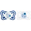 Chicco PhysioForma Light, Succhietto in Silicone 16-36 Mesi, Ciuccio Bimbo con Tettarella in Silicone, Leggero, Forma Ergonomica, Supporta il Corretto Sviluppo della Bocca, Azzurro, 2 pezzi