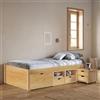 Dmora Letto Matrimoniale Cuxhaven Marrone Contenitore Matrimoniale