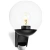 Steinel Lampada da esterno L 585 S, Lampada da parete con sensore a 180° e portata di 12 m, E27, ingresso casa, Nero