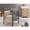 Erbesi Evolution Lettino Evolutivo in Legno Trasformabile da Co Sleeping a Letto Montessori - 0 a 4 anni - Titanio