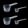 DINGFENG Set da 4 Misurini Trasparenti | Cucchiai Dosatori 2-4g & 5g | Misurini Liquid 10- 40ml & 50ml | Per Cucina, Sport, Detersivo | BPA Free