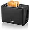 Cloer 3930 Tostapane digitale per 2 fette, funzione touch, 750-900 W, indicatore tempo residuo, funzione scongelamento, riscaldarsi, attacco panino, 7 livelli di doratura, cassetto raccogli-briciole